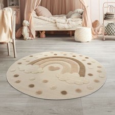 TT Home Tapis De Jeu Chambre Enfant Garcon Fille Soleil Soft 3D Modern Peluche