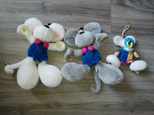 2 peluches DIDDL DEPESCHE 30-35 cm ventouse + 1 petite peluche ventouse