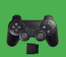 Manette de jeu pour PS2 sans fil Manette de console Playstation 2 noir neufµ