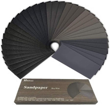 42 Papier de verre 120 à 3000 Grain abrasif eau/sec 9 x 3,6 pouces le métal bois