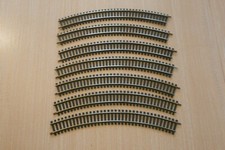 LOT de 7 RAILS COURBES LAITON - Modélisme Ferroviaire - JOUEF- Parfait Etat