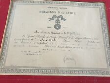 DIPLOME DE LA MEDAILLE