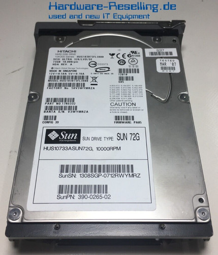 Hitachi ultrastar sun scsi - ultrastar,