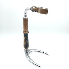 Pied ancien de CAFETIERE CONA vintage - Chrome / Bois - 27cm