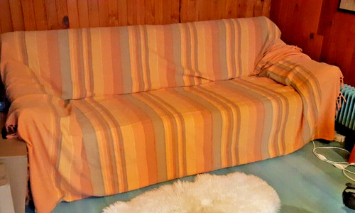 Plaid couverture dessus lit - couverture,