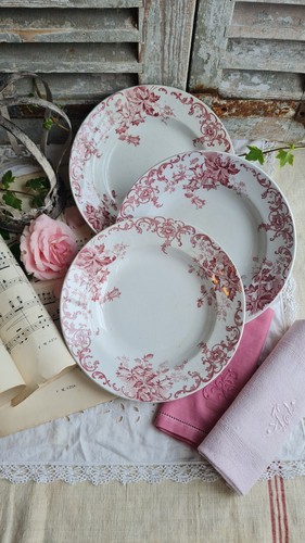 Anciennes assiettes creuses - 3,