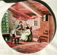 Histoire de TOM POUCE assiette SAREGUEMINES (Contes de GRIMM)