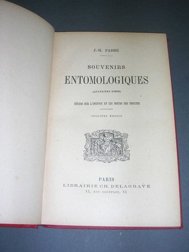 Entomologie fabre - j.h.,