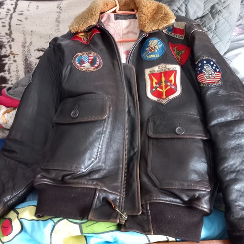Blouson cuir top - cuir, gun