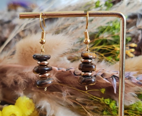 Boucles oreilles doré en - boucles, d'oreilles