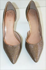 RIU Escarpins de Soirée Brillant Doré et Argenté Pailleté T 40 TTBE