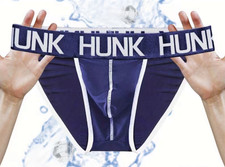 New Men's Sexy Navy Silky