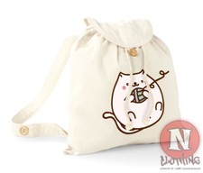 Sac À Dos Kawaii Chaton Plage Vacances École Collège En Coton Bio