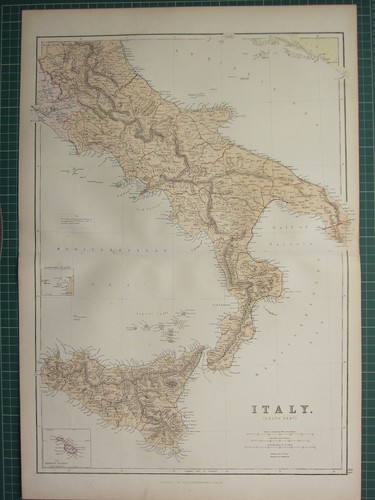 1882 large antique carte - 1882,