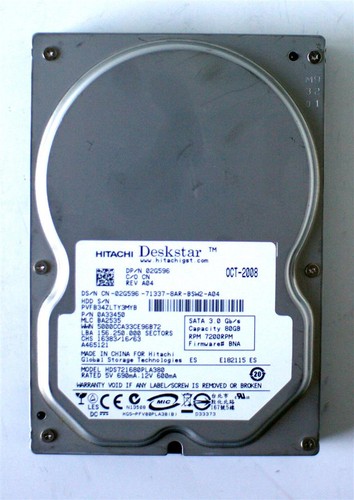Hitachi deskstar 80gb - hitachi,
