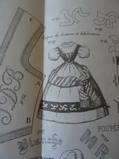 N°29 ANCIEN PATRON LA POUPEE MODELE COSTUME BOHEMIENNE & TAMBOUR BASQUE 1867