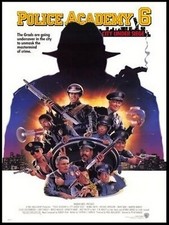 POLICE ACADEMY 6 - Affiche CinEma 120x160 PLIEE CAC0955