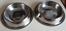 Lot 2 Bols gamelles inox  pour chien chat petits animaux 