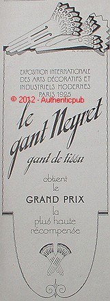 Publicite neyret gant tissu - neyret,