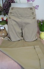 Vêtement occasion femme : Pantalon large beige " Mexx " - T : 38 / 40 *