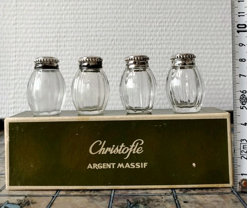 Christofle lot salerons - christofle, 4