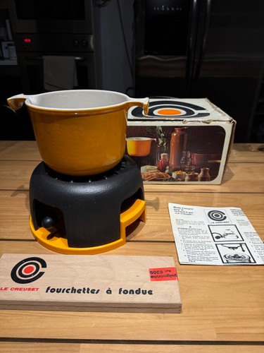 Service fondue creuset - fondue, le