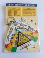 Rare Porte-clés Mémo SEXTANT DE LEVAGE Grue Camion Grue Keychain Vintage blister