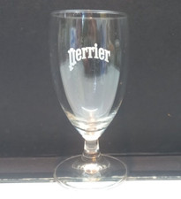 PERRIER 1 verre à pied tulipe vintage rare