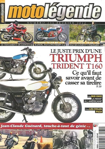 Moto legende 231 triumph - n°231,