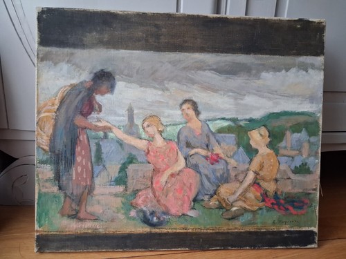Huile sur toile original