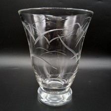 Vase en cristal blanc soufflé