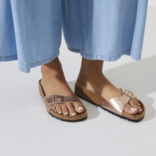 BIRKENSTOCK MADRID COPPER CUIVRE SANDALES LARGEUR ETROITE