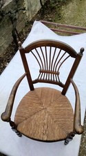Fauteuil bois ancien enfant - fauteuil,