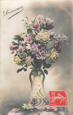 CP SOUVENIR VASE ANSE ROSES FLEURS - 31782
