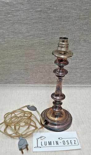 Ancien bougeoir pied lampe - de,