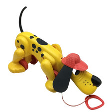 Vintage chien à tirer RUFO Détective PLAYSKOOL - Années 80 90