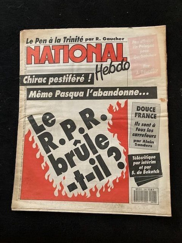 Front national hebdo - front,