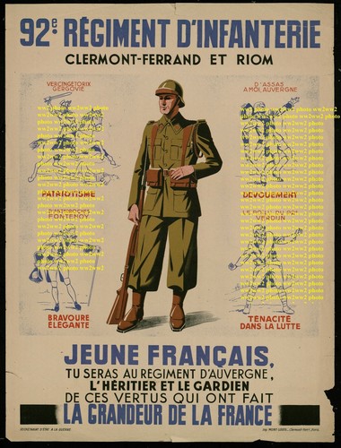 Ww2 photo 92e clermont riom - ww2,