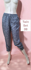 Twin Set Simona Barbieri Taille 38 ? pantalon femme gris taille élastiquée