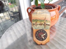 Ancienne petite horloge murale en bois forêt noire à compléter