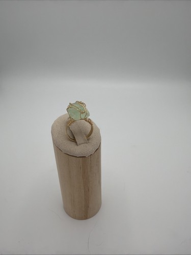 Bague pierre verte naturelle - pierre,