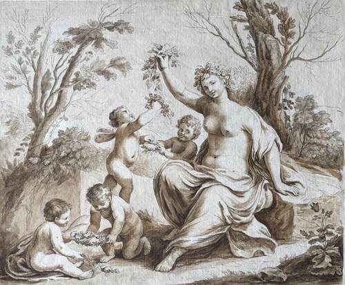 Dessin ancien allégorie - dessin, du