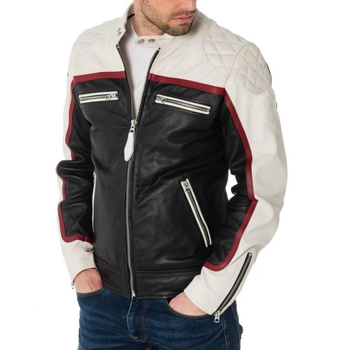 Nouveau veste cuir agneau - cuir, d'agneau
