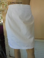 JUPE  DROITE  HABILLE BLANCHE DE MARQUE * 3 SUISSES * NEUVE T  42/44