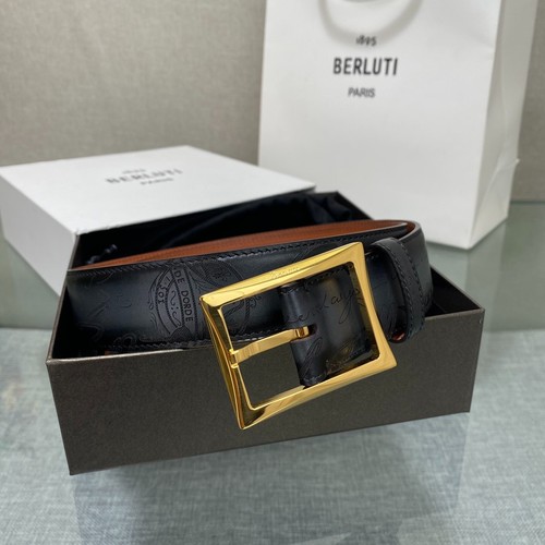 Berluti calf leather belt - berluti,