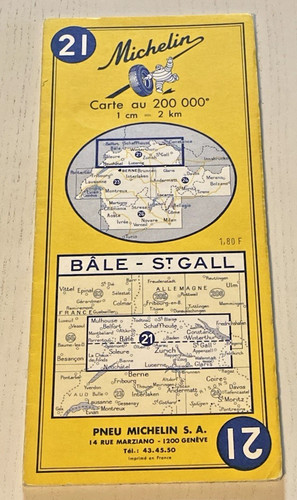 Carte michelin bâle - michelin, n°