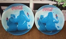 2 Coupelles assiettes Céréales Coca Cola En Verre
