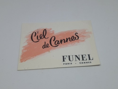 Ancienne carte parfumée ciel - carte,