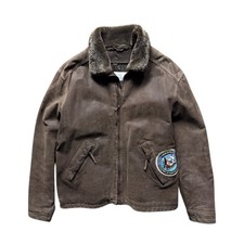 Veste Aviateur En Cuir Vintage