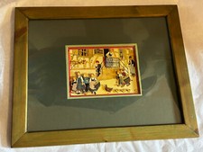 HANSI ALSACE tableau avec cadre sortie d'école